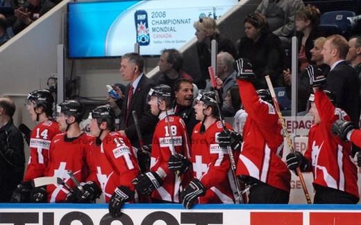 Photo hockey  -  - Mondiaux 2008 : J6 Suisse - Sude