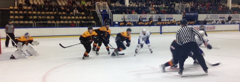 Photo hockey Championnats du monde -  : Allemagne (GER) vs France (FRA) - Mondial U20 - Les bleuets dstabiliss  mi-parcours