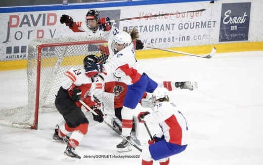 Photo hockey Championnats du monde -  : Autriche (AUT) vs France (FRA) - La France s
