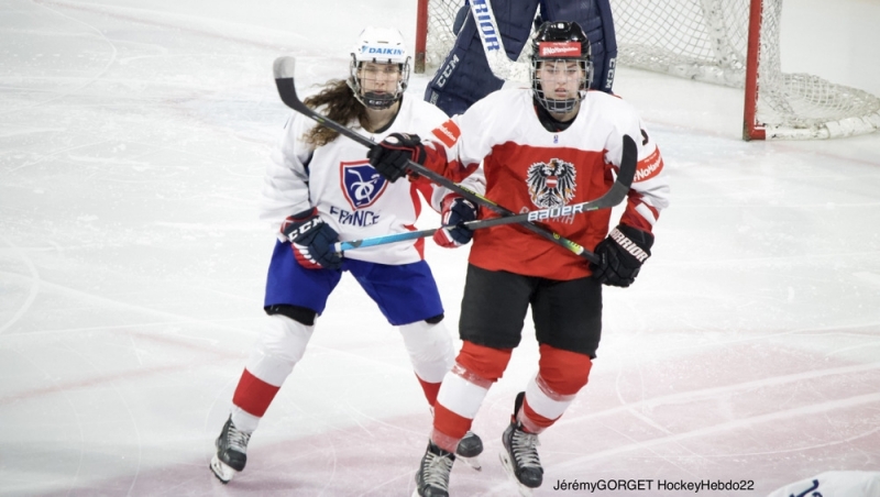Photo hockey Championnats du monde -  : Autriche (AUT) vs France (FRA) - La France s