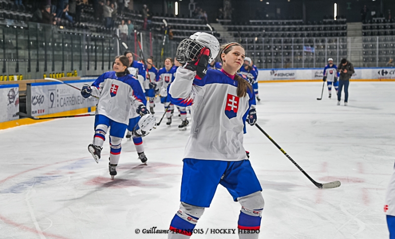 Photo hockey Championnats du monde -  : Autriche (AUT) vs Slovaquie (SVK) - La Slovaquie en bronze