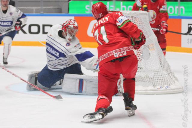 Photo hockey Championnats du monde -  : Bilorussie (BLR) vs France (FRA) - France vs Belarus : Ractions et photos