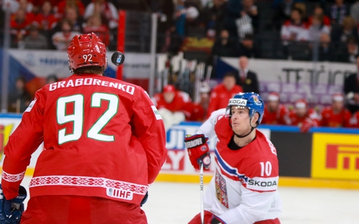 Photo hockey Championnats du monde -  : Biélorussie (BLR) vs République Tchèque (CZE) - La République Tchèque se rassure
