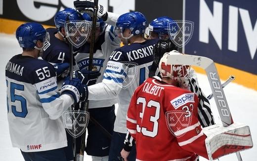 Photo hockey Championnats du monde -  : Canada (CAN) vs Finlande (FIN) - Dmonstration finlandaise