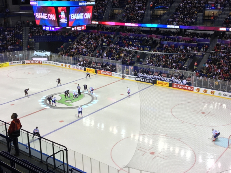 Photo hockey Championnats du monde -  : Canada (CAN) vs France (FRA) - La France joue avec ses armes