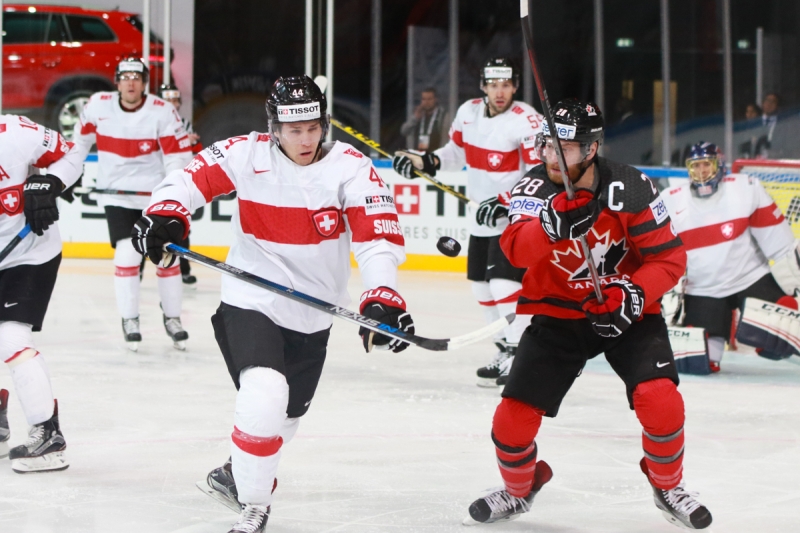 Photo hockey Championnats du monde -  : Canada (CAN) vs Suisse (SUI) - La Nati cre l