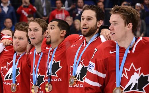 Photo hockey Championnats du monde -  : Finlande (FIN) vs Canada (CAN) - Le Canada, encore titr