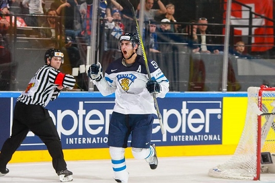 Photo hockey Championnats du monde -  : Finlande (FIN) vs Etats Unis d\