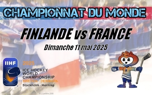 Photo hockey Championnats du monde -  : Finlande (FIN) vs France (FRA) - Les Bleus ont craqu face  la Finlande