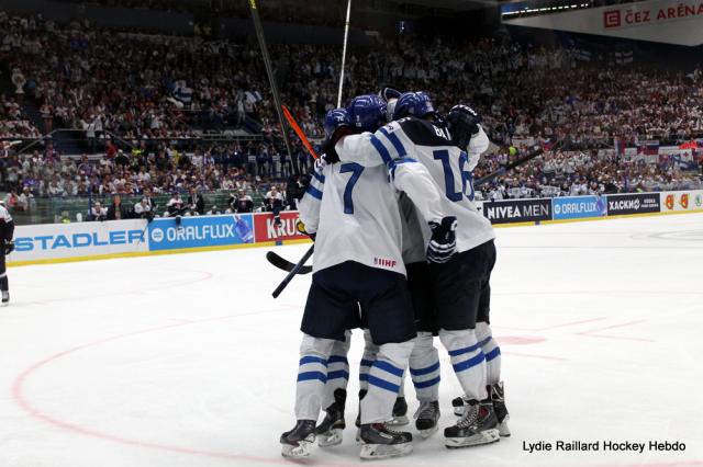 Photo hockey Championnats du monde -  : Finlande (FIN) vs Slovaquie (SVK) - La Finlande toujours blanche
