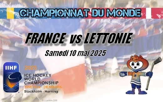 Photo hockey Championnats du monde -  : France (FRA) vs Lettonie (LAT) - La France dbute mal son Mondial
