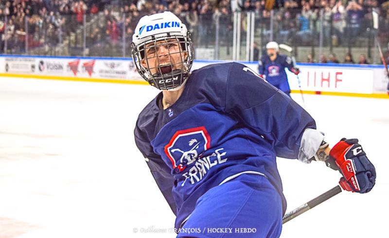 Photo hockey Championnats du monde -  : France (FRA) vs Norvège (NOR) - Les Bleues championnes du monde