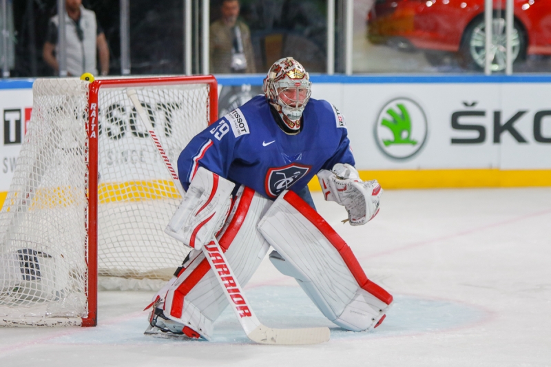 Photo hockey Championnats du monde -  : France (FRA) vs Slovenie (SLO) - Monsieur Roussel Merci pour eux !