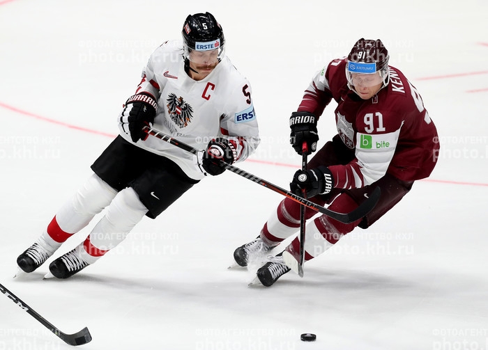 Photo hockey Championnats du monde -  : Lettonie (LAT) vs Autriche (AUT) - Les Lettons canons