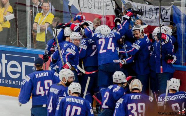 Photo hockey Championnats du monde -  : Lettonie (LAT) vs France (FRA) - Lettonie - France : Les photos du match