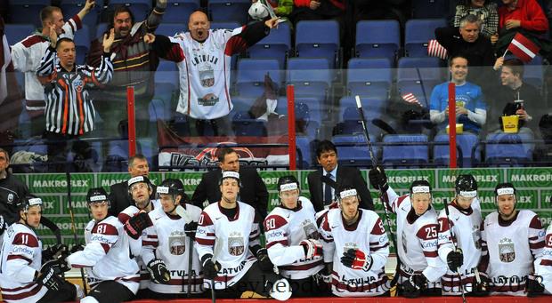Photo hockey Championnats du monde -  : Lettonie (LAT) vs France (FRA) - Mondial 13 : Les Bleus rechutent