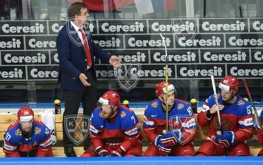 Photo hockey Championnats du monde -  : Lettonie (LAT) vs Russie (RUS) - Le jour de la victoire