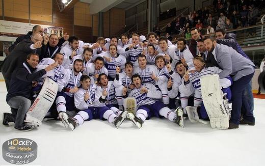 Photo hockey Championnats du monde -  : Pologne (POL) vs France U20 - Les Bleuets, CHAMPIONS DU MONDE !