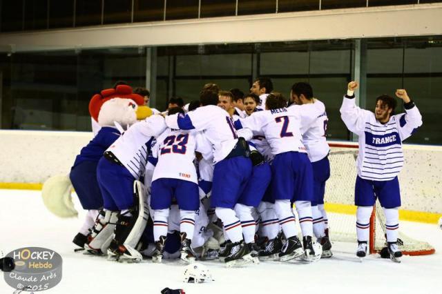 Photo hockey Championnats du monde -  : Pologne (POL) vs France U20 - Les Bleuets, CHAMPIONS DU MONDE !