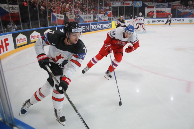 Photo hockey Championnats du monde -  : Rpublique Tchque (CZE) vs Canada (CAN) - Un Canada raliste face  la Tchquie