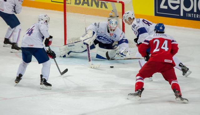 Photo hockey Championnats du monde -  : Rpublique Tchque (CZE) vs France (FRA) - La Rpublique Tchque fait respecter la hirarchie !