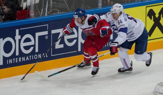Photo hockey Championnats du monde -  : Rpublique Tchque (CZE) vs France (FRA) - La Rpublique Tchque fait respecter la hirarchie !