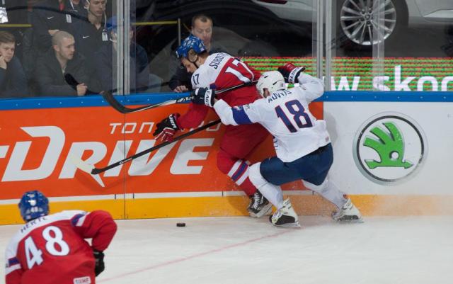 Photo hockey Championnats du monde -  : Rpublique Tchque (CZE) vs France (FRA) - La Rpublique Tchque fait respecter la hirarchie !
