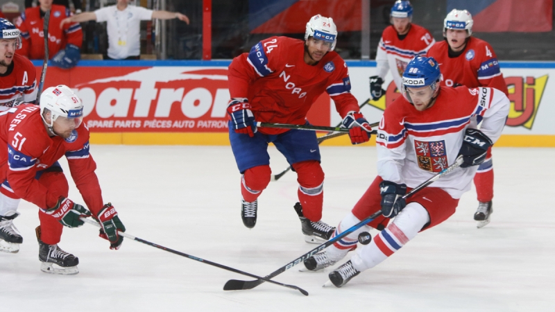 Photo hockey Championnats du monde -  : République Tchèque (CZE) vs Norvège (NOR) - La Tchéquie au bout de l