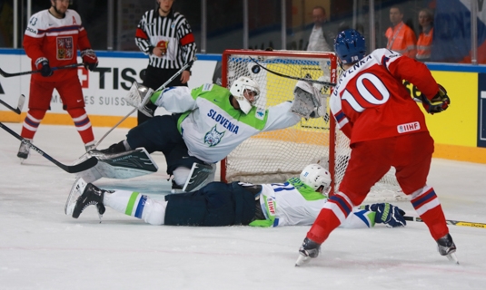 Photo hockey Championnats du monde -  : Rpublique Tchque (CZE) vs Slovenie (SLO) - La Tchquie assomme la Slovnie