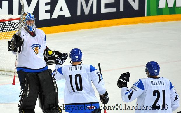 Photo hockey Championnats du monde -  : Russie (RUS) vs Finlande (FIN) - Mondial 13 : Suspense et intensit