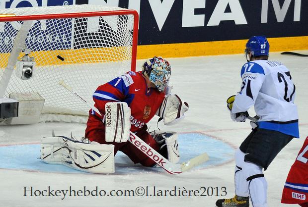 Photo hockey Championnats du monde -  : Russie (RUS) vs Finlande (FIN) - Mondial 13 : Suspense et intensit