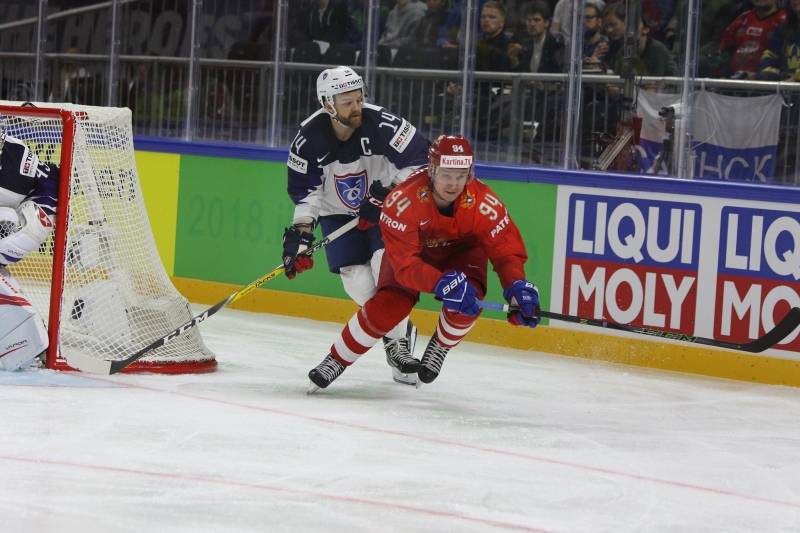 Photo hockey Championnats du monde -  : Russie (RUS) vs France (FRA) - La Russie en patronne !
