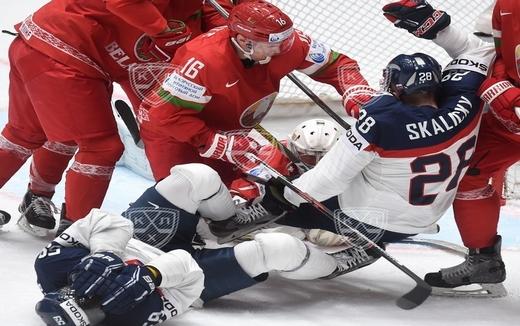 Photo hockey Championnats du monde -  : Slovaquie (SVK) vs Bilorussie (BLR) - Retournement de situation