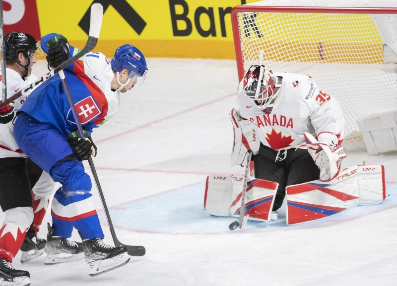 Photo hockey Championnats du monde -  : Slovaquie (SVK) vs Canada (CAN) - Mondial 23 : Il fallait bien un vainqueur