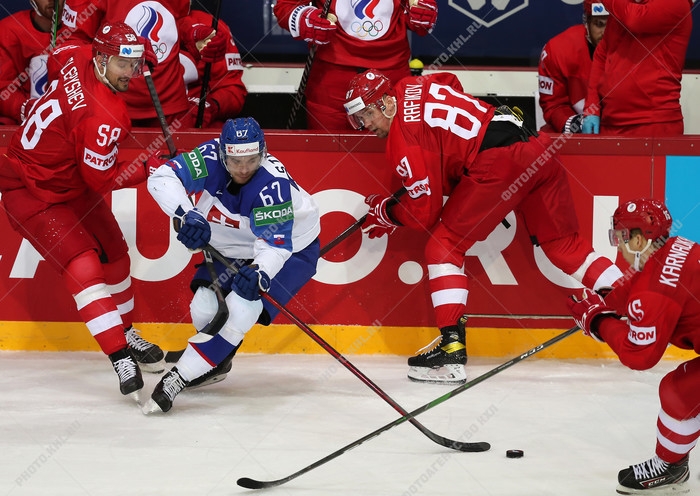 Photo hockey Championnats du monde -  : Slovaquie (SVK) vs Russie (RUS) - Les Slovaques invaincus