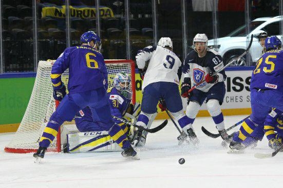 Photo hockey Championnats du monde -  : Sude (SWE) vs France (FRA) - La Sude bat la France!