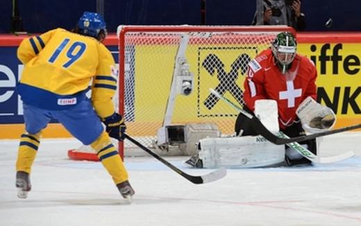 Photo hockey Championnats du monde -  : Sude (SWE) vs Suisse (SUI) - Mondial 13 : La fte sudoise gche