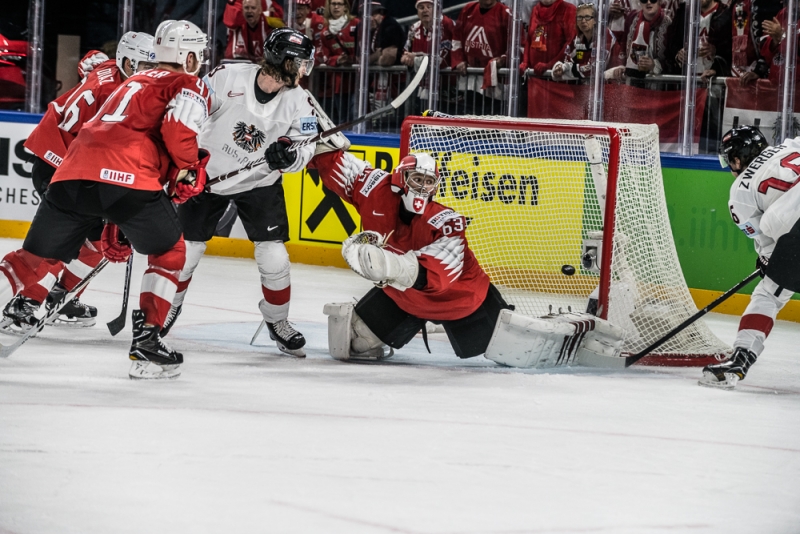 Photo hockey Championnats du monde -  : Suisse (SUI) vs Autriche (AUT) - L