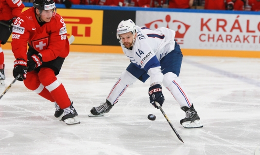 Photo hockey Championnats du monde -  : Suisse (SUI) vs France (FRA) - Les Bleus au bout du suspense battent la Nati.