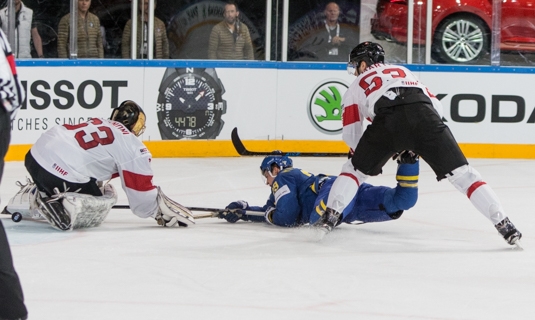 Photo hockey Championnats du monde -  : Suisse (SUI) vs Sude (SWE) - La Nati a essay, sans succs !