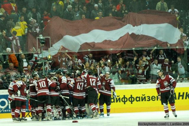 Photo hockey Championnats du monde - Championnats du monde - CM09 - J-4: La Lettonie bat la Sude !