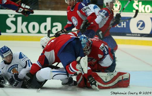 Photo hockey Championnats du monde - Championnats du monde - CM09 - J2 : Finlande et Tchquie 5 partout !!