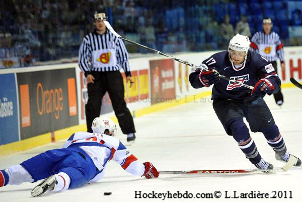 Photo hockey Championnats du monde - Championnats du monde - Mondial 11: Les Etats-Unis passent