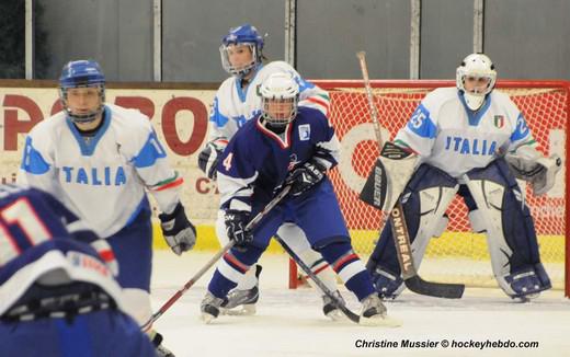 Photo hockey Championnats du monde - Championnats du monde - Mondial Fminin : France vs Italie