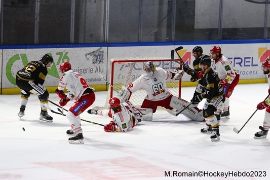 Photo hockey Coupe de France - Coupe de France - 1/4 de Finale : Rouen vs Grenoble  - CDF : Grenoble opportuniste, Rouen puni.