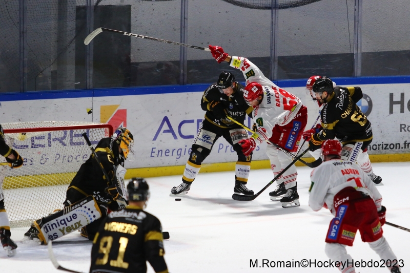Photo hockey Coupe de France - Coupe de France - 1/4 de Finale : Rouen vs Grenoble  - CDF : Grenoble opportuniste, Rouen puni.