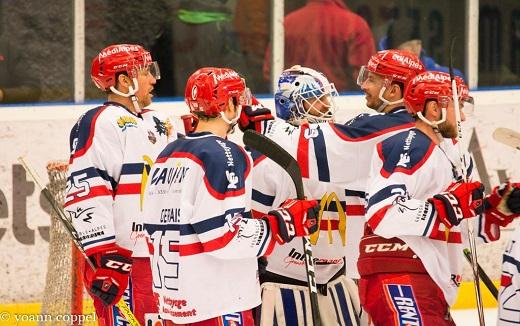 Photo hockey Coupe de France - Coupe de France 1/8mes de finale : Chamonix / Morzine vs Grenoble  - Les Brleurs donnent la leon