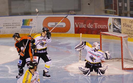 Photo hockey Coupe de la Ligue ARCHIVES - CDL 1/8 - 1re journe : Tours  vs Rouen - Une dfaite pleine despoir