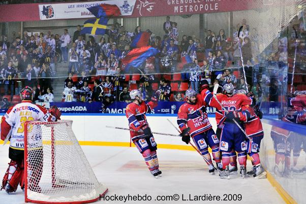 Photo hockey Coupe de la Ligue ARCHIVES - Coupe de la Ligue  : 1/8 2me journe : Grenoble  vs Morzine-Avoriaz - Victoire grenobloise