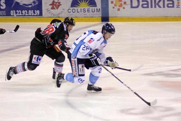 Photo hockey Coupe de la Ligue ARCHIVES - Coupe de la Ligue : 1/4, aller : Amiens  vs Angers  - Egalit
